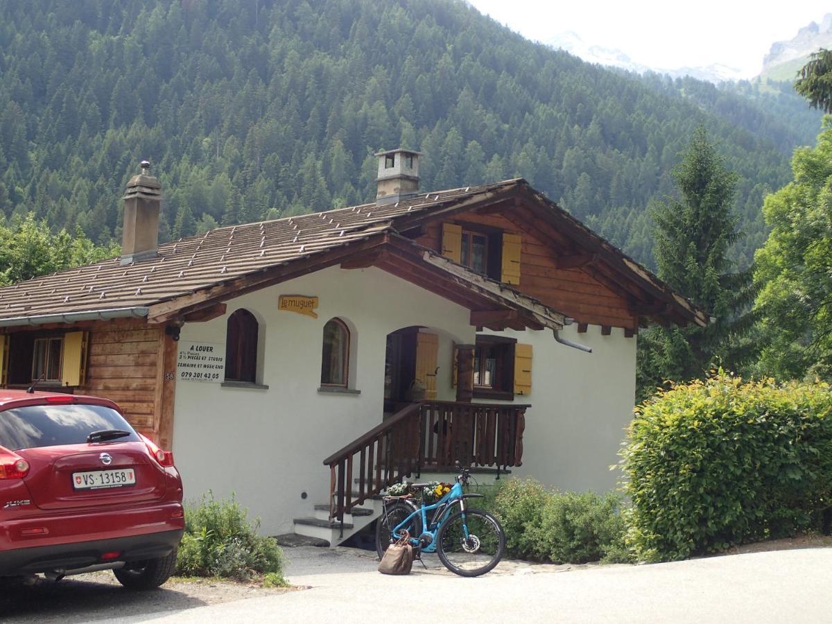 Vila Chalet Le Muguet Ovronnaz Exteriér fotografie